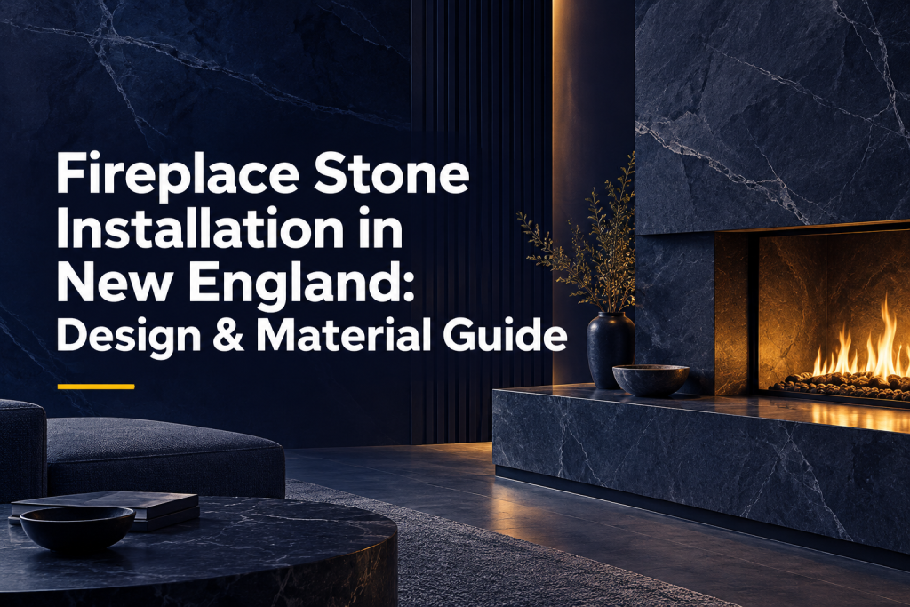 Fireplace Stone Installation in New England: Design & Material Guide
